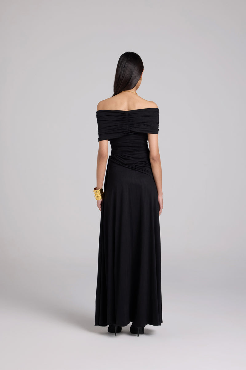 Draped Maxi Skirt