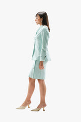 Slim Ponte Skirt Suit