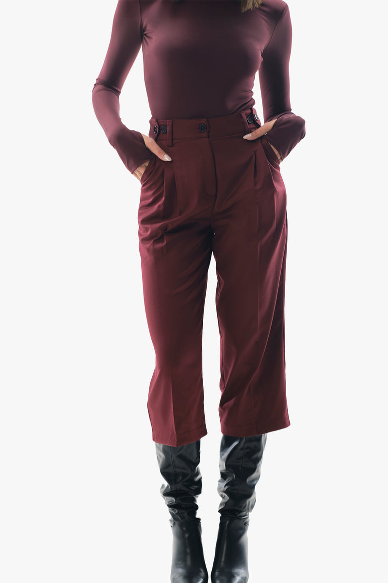 Adjustable Pleated Culottes