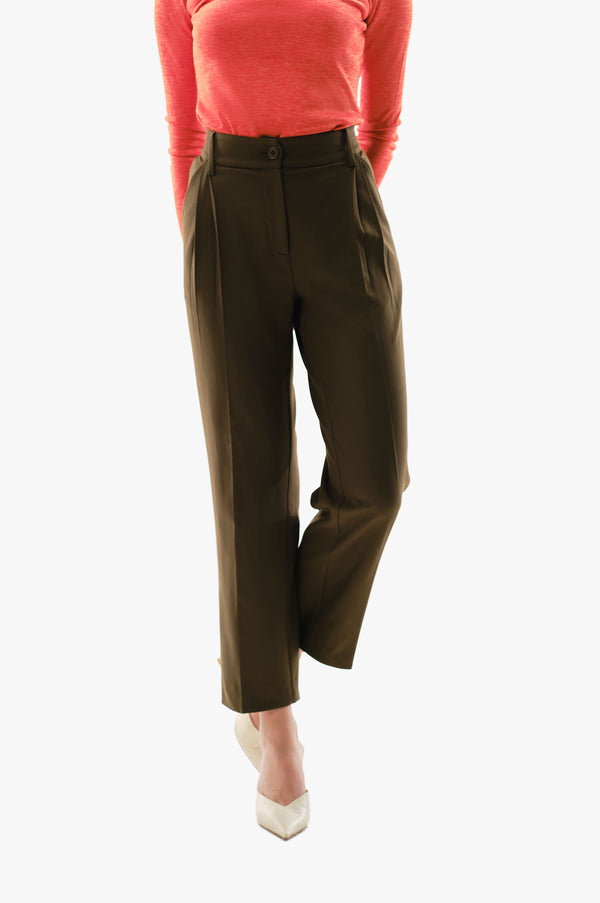 Elasticated Pleated Trousers