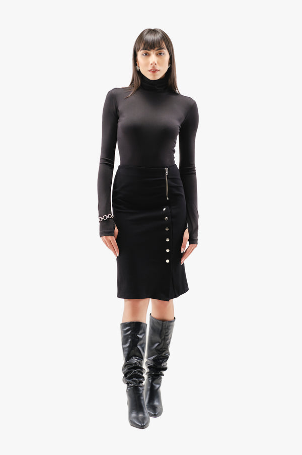 Wrap Ponte Skirt