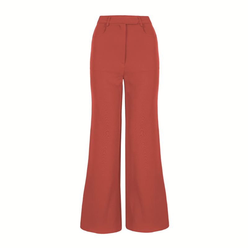 Hi-rise Flared Trousers