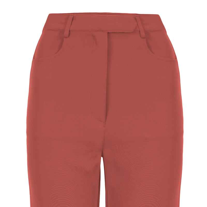 Hi-rise Flared Trousers