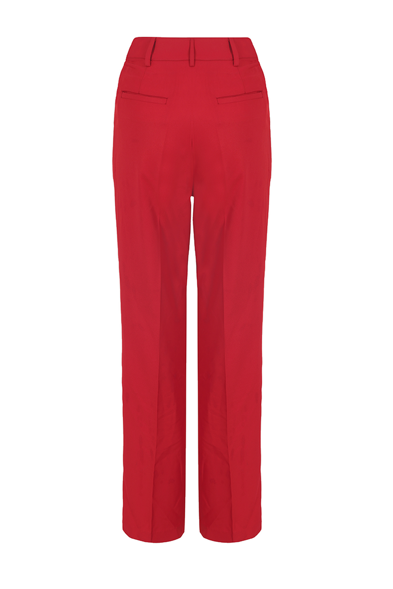 Hi-Rise Straight Trousers