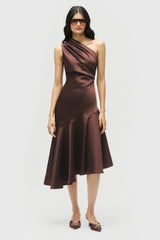 Asymmetric Flared Dress
