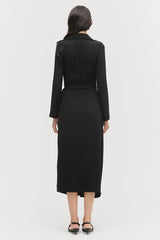 Collared Wrap Dress