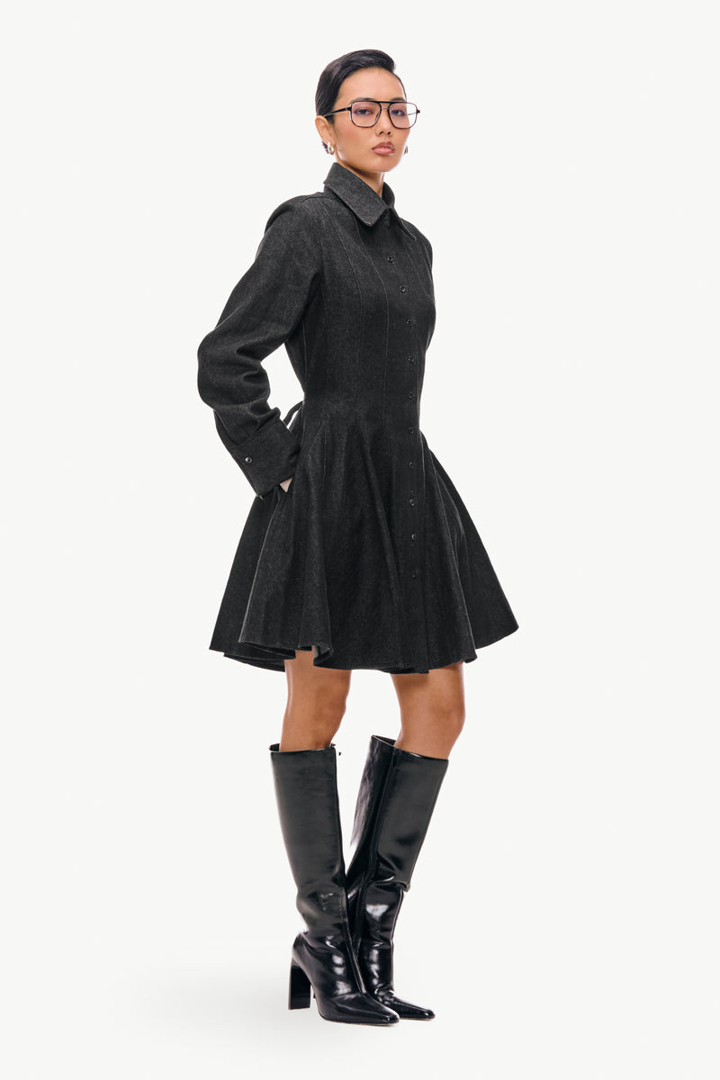 Tailored Godet Dress