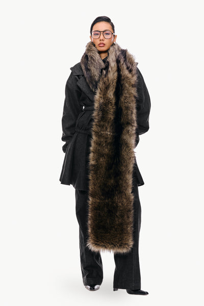 Oversized Fur Scarf