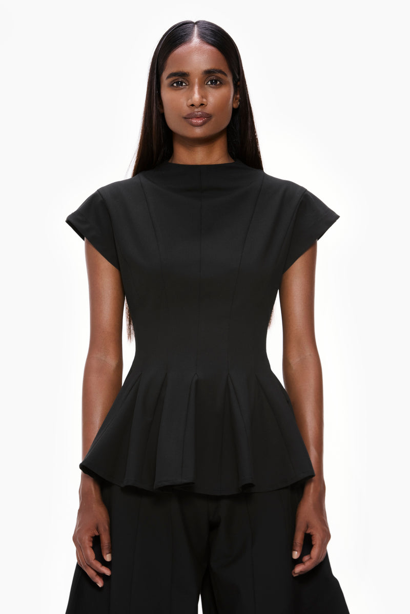 Sculpted Godet Top