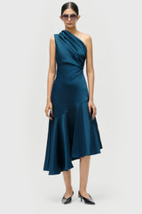 Asymmetric Flared Dress
