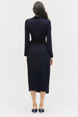 Collared Wrap Dress