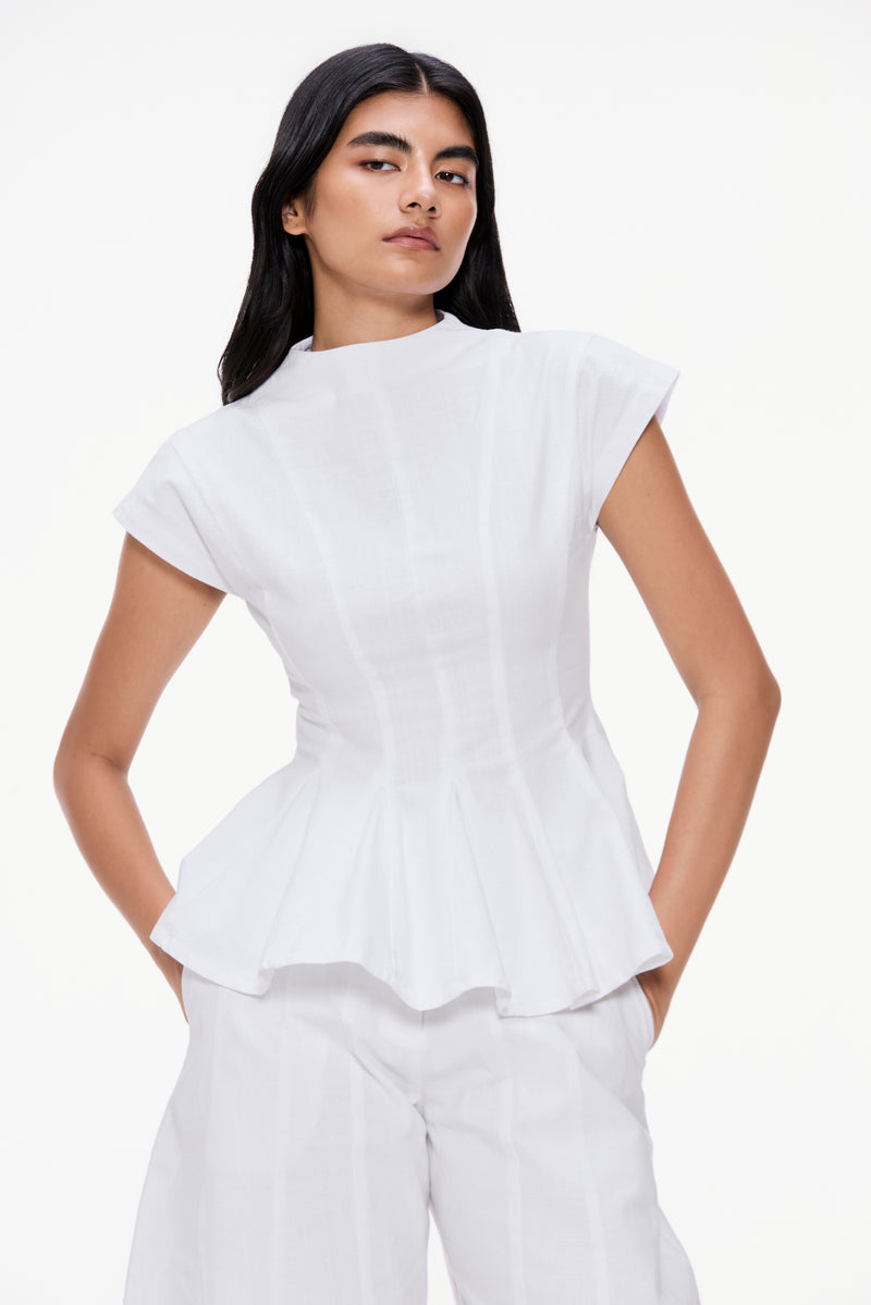 Sculpted Godet Top