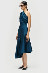 Asymmetric Flared Dress