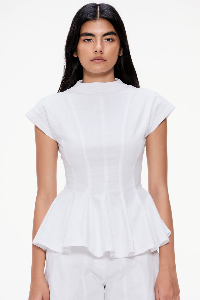 Sculpted Godet Top