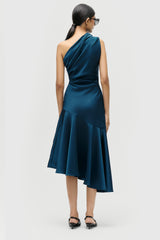 Asymmetric Flared Dress