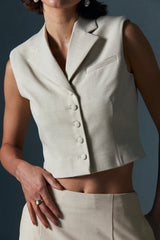 Button-up Tailored Waistcoat