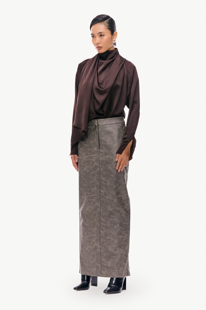 Sculpted Long Skirt