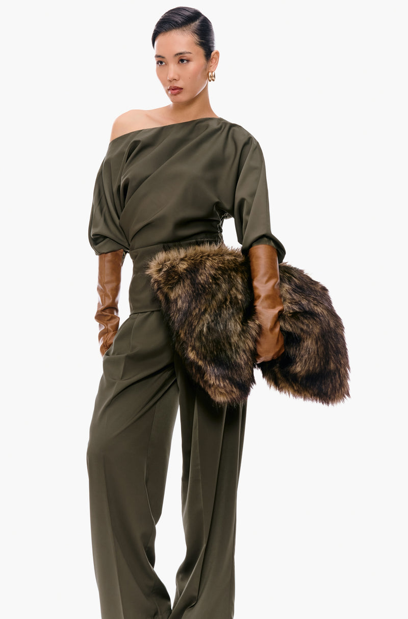 Oversized Fur Clutch