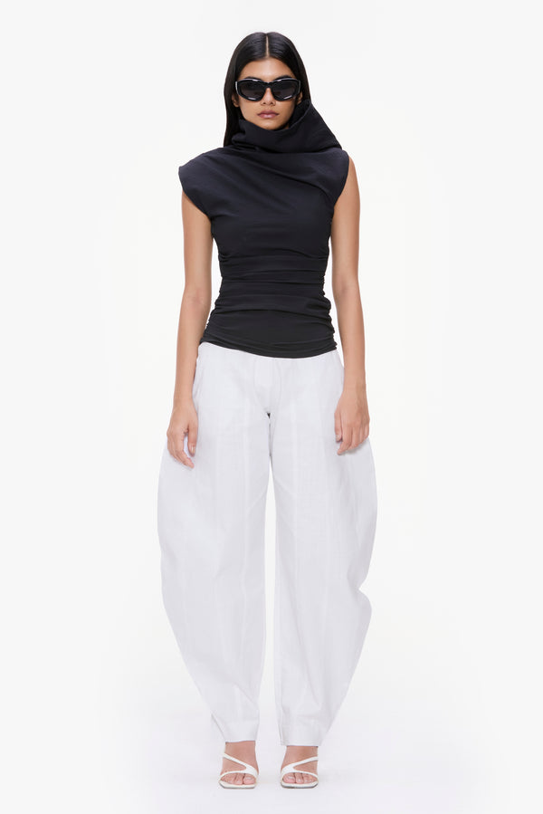 Asymmetrical Pleated Top