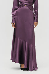 Asymmetric Maxi Skirt