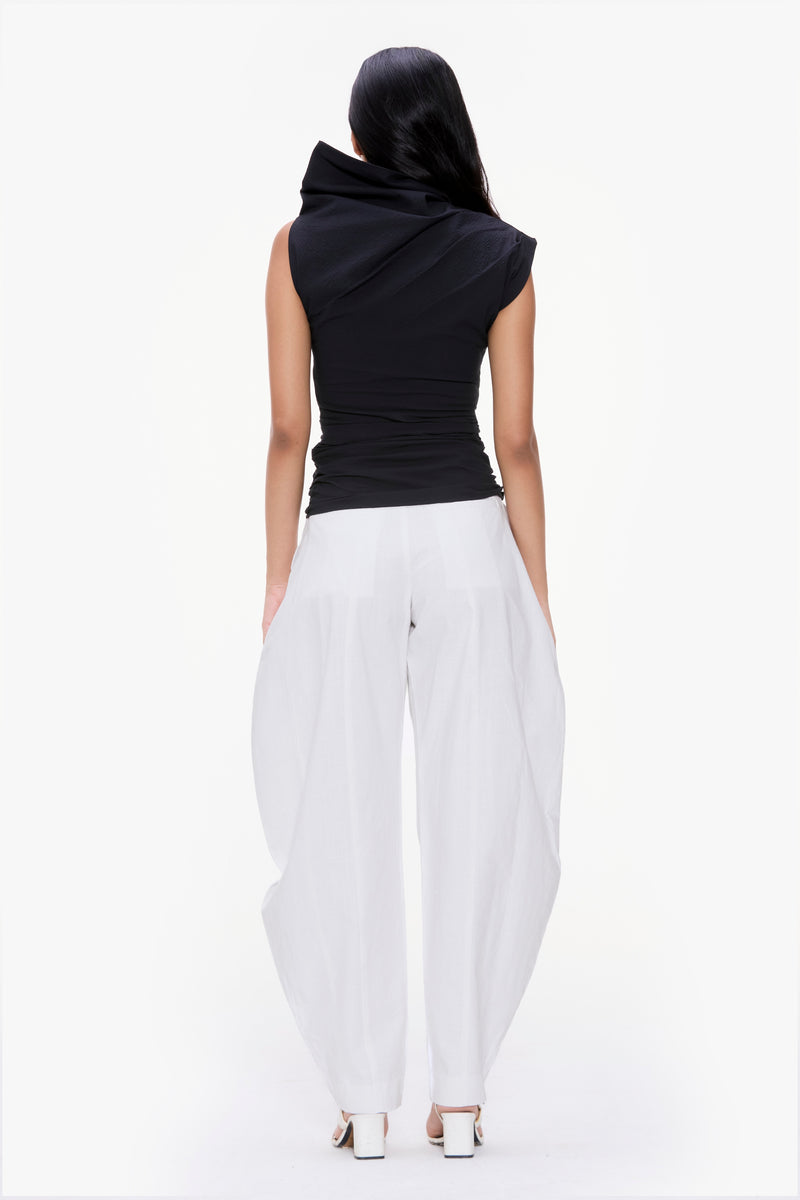 Asymmetrical Pleated Top