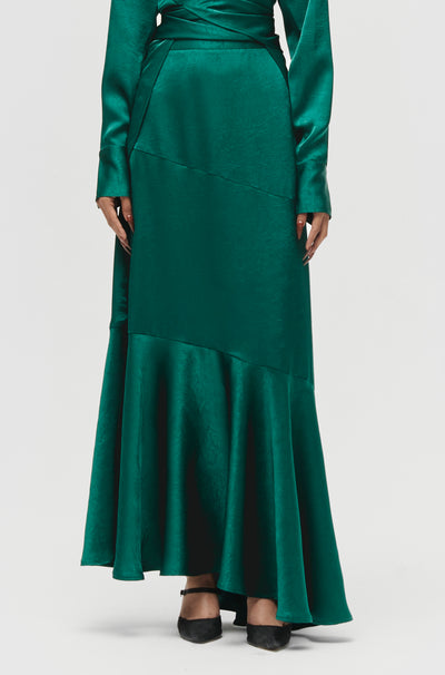 Asymmetric Maxi Skirt