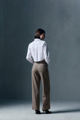 Panelled Straight Trousers