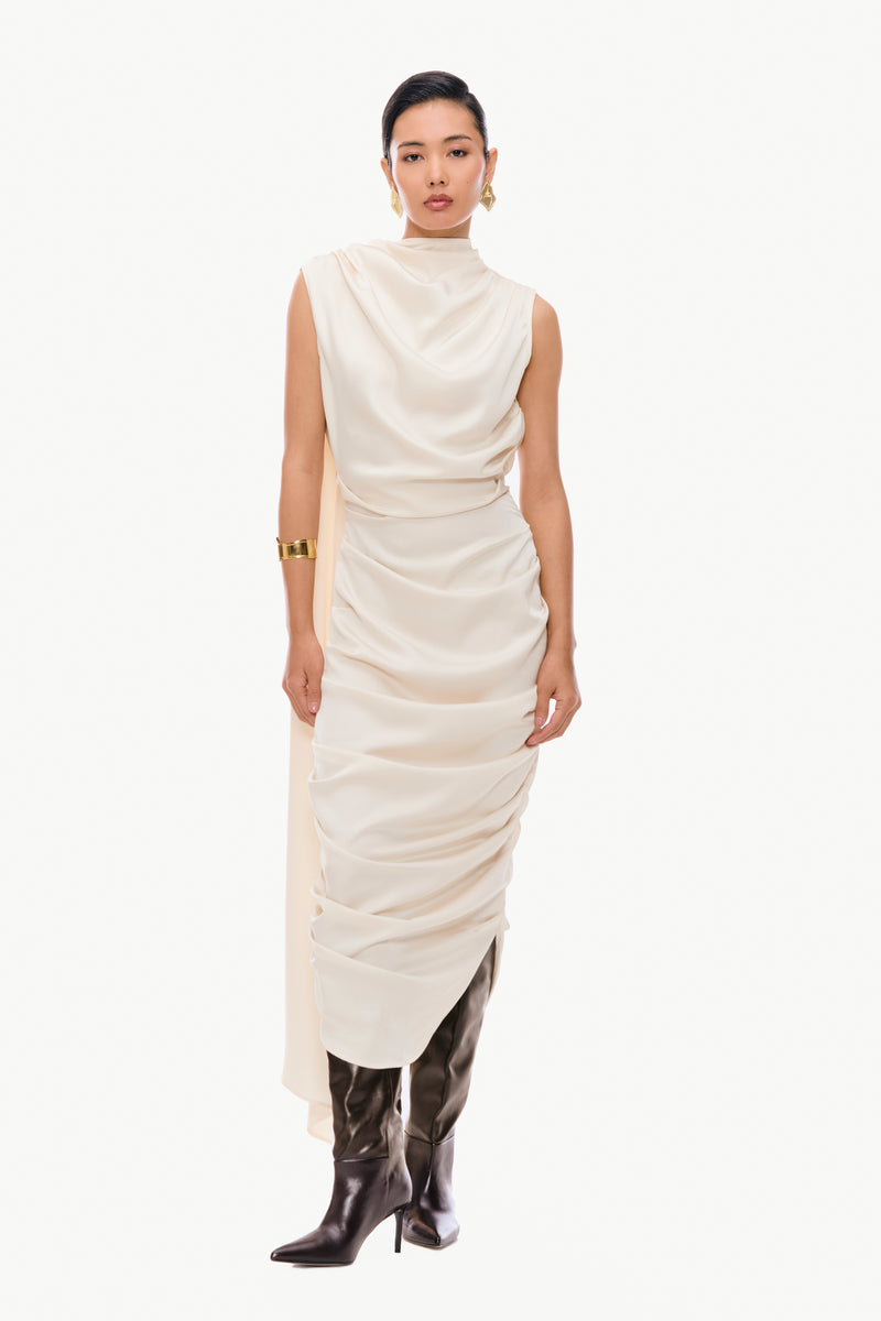 Cowl Column Dress