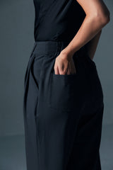 Elasticated Pleated Trousers