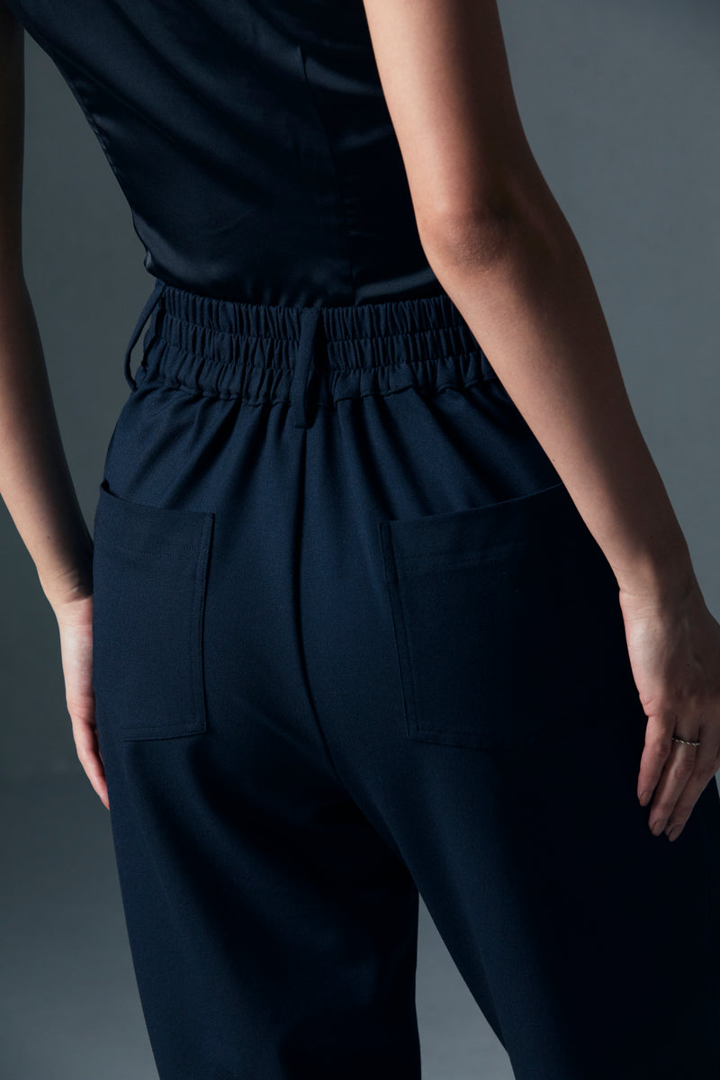 Elasticated Pleated Trousers
