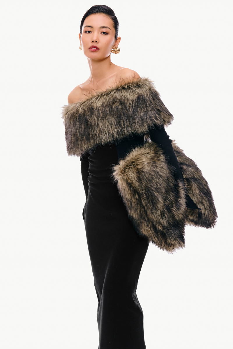 Oversized Fur Clutch