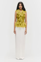 Smocked Cascade Top