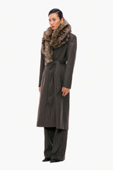 Modular Fur-Trimmed Coat