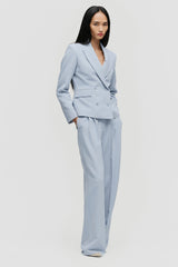 Double-Breasted Short Blazer
