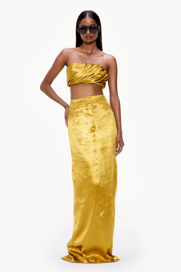 Tailored Column Skirt