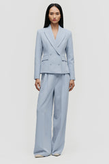 Double-Breasted Short Blazer