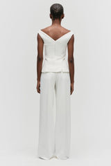Tailored Off-Shoulder Top