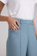 Panelled Straight Trousers