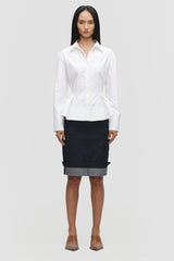 Tailored Peplum Turn Up Set
