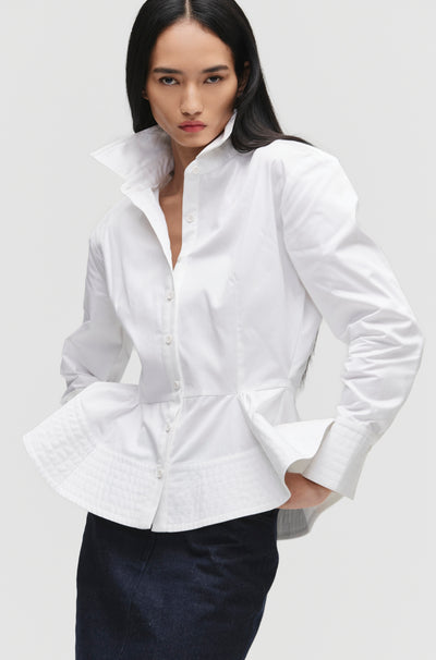 Tailored Peplum Shirt