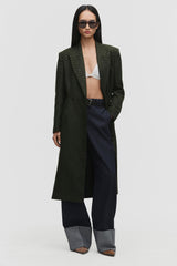 Belted Double-Breasted Coat