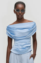 Draped Off-Shoulder Top