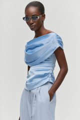 Draped Off-Shoulder Top