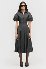 Flared Panelled Midi Dress