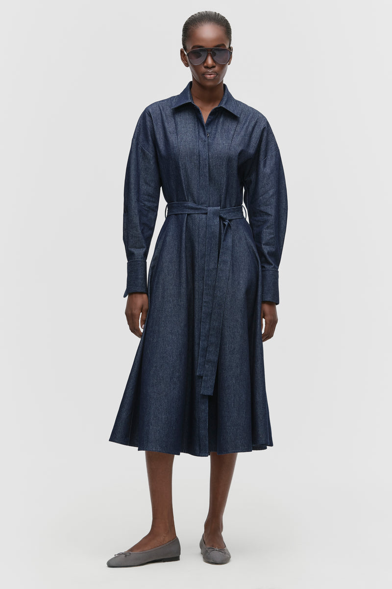 tailored shirt dress Soft Indigo – Qua YGroup_i-guess-so-mini-dress or elevated casual styling. Old Navy Black Long-Sleeve Size:0-2mos