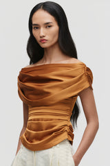 Draped Off-Shoulder Top