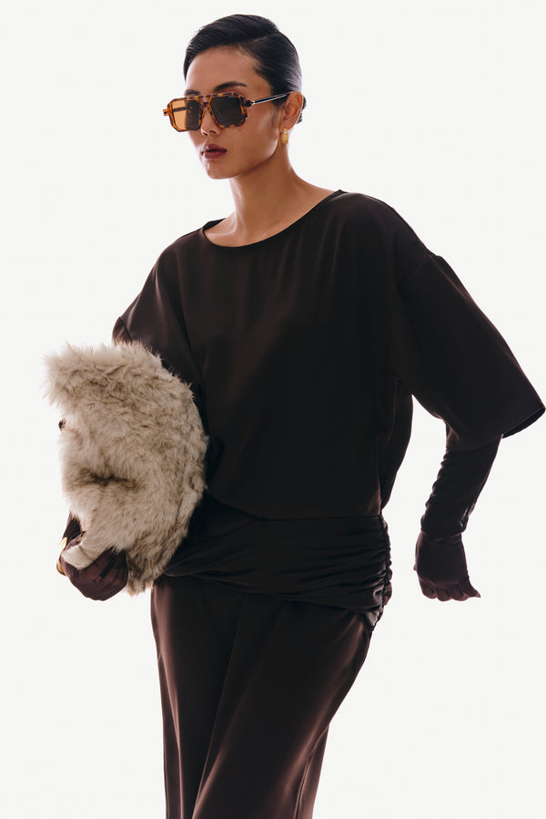 Oversized Fur Clutch