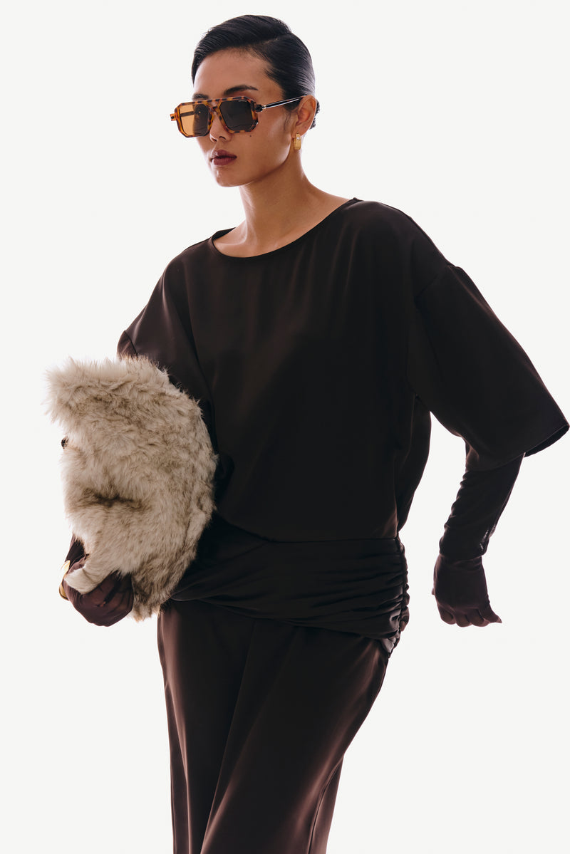 Oversized Fur Clutch