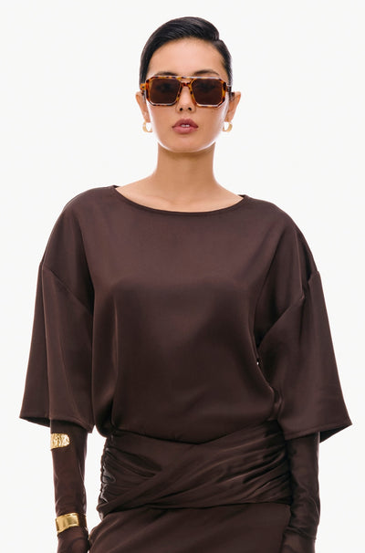 Liquid Boat-Neck Tee