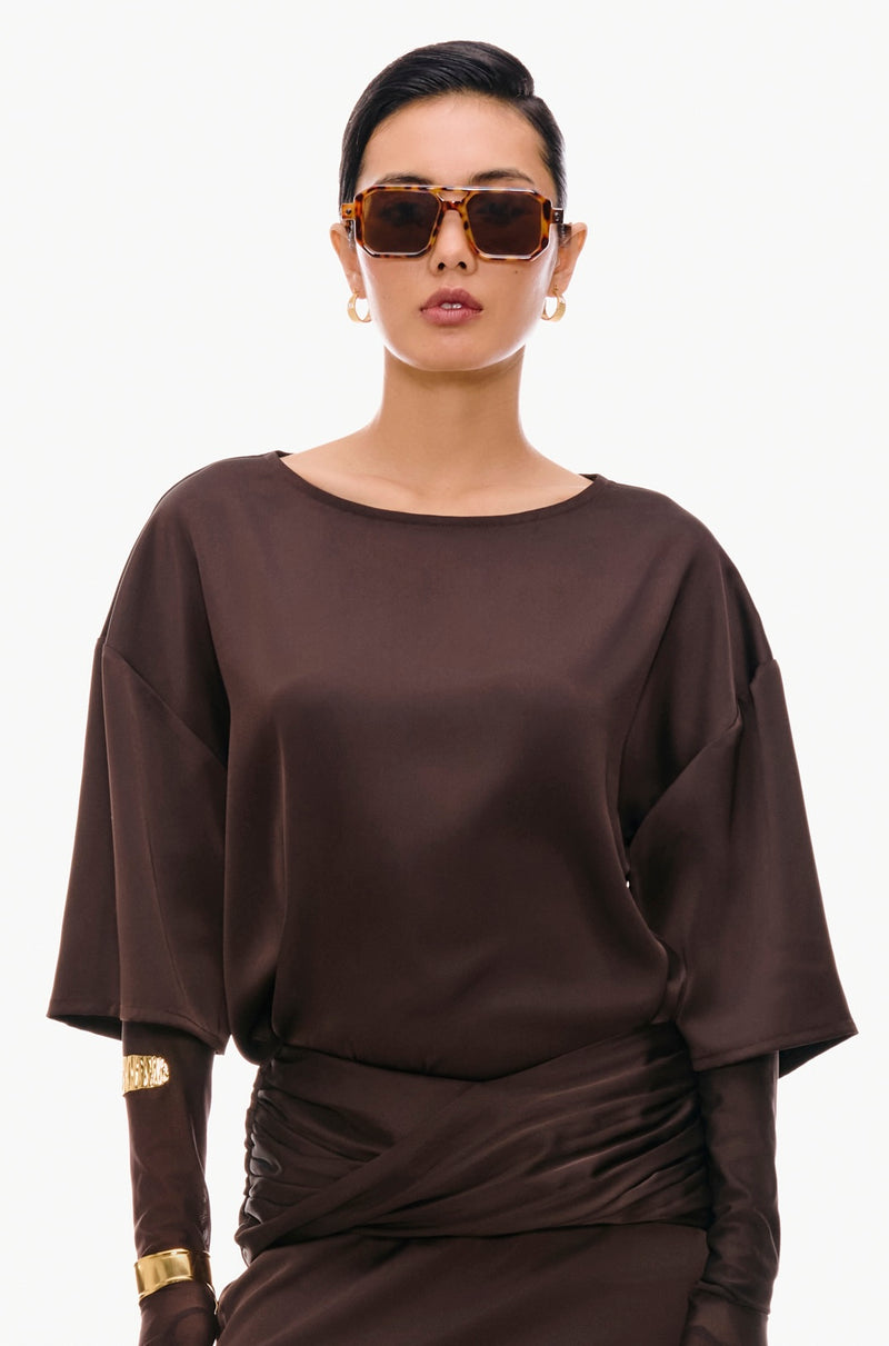 Liquid Boat-Neck Tee